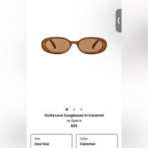 Outta Love Sunglasses in Caramel (LE SPECS)